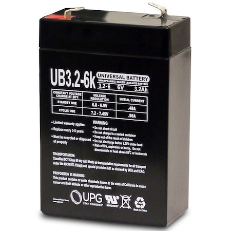 Bsc Preferred Dual Lite LTURW3 6V 3.2Ah Emergency Light Replacement Battery ZZZ-D5695-N-0-134169